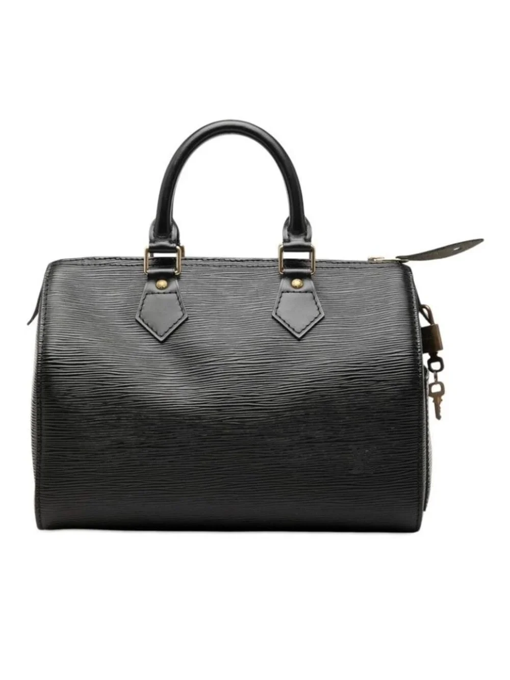 Louis Vuitton Epi Speedy 25 Mini Boston Bag Noir Black Leather